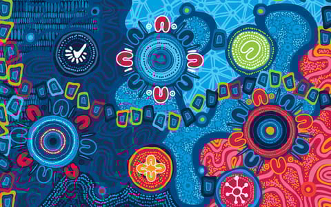 An aboriginal painting